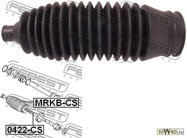 пыльник рулевой рейки (mitsubishi lancer cs 2000-2009) febest