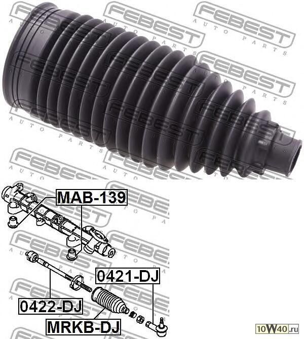пыльник рейки рулевой\ mitsubishi eclipse / galant 2.4 / 3.8 03-12