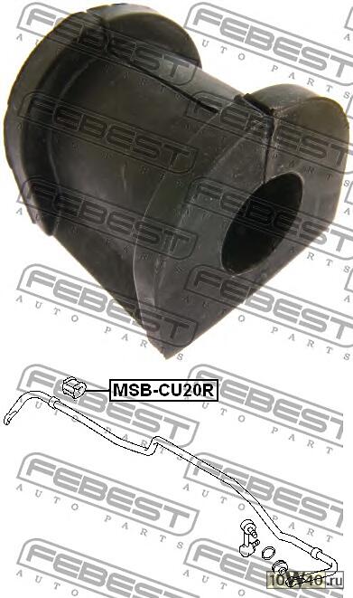 ВТУЛКА СТАБ ЗАД D16 MIT OUTLANDER CU 02-06