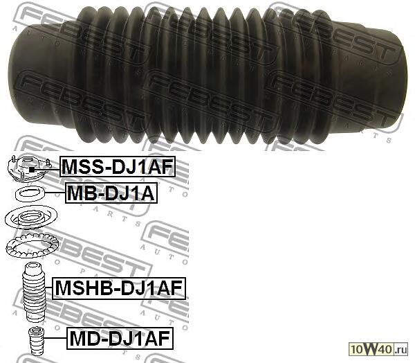 пыльник переднего амортизатора mitsubishi galant dj1a / dj3a / dj5a 2006-