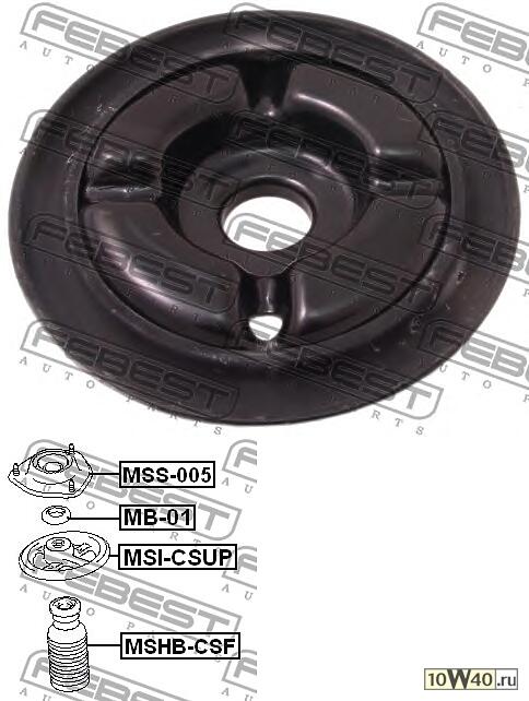 Проставка пружины MITSUBISHI LANCER 00-09/OUTLANDER 02-12 пер.верх.