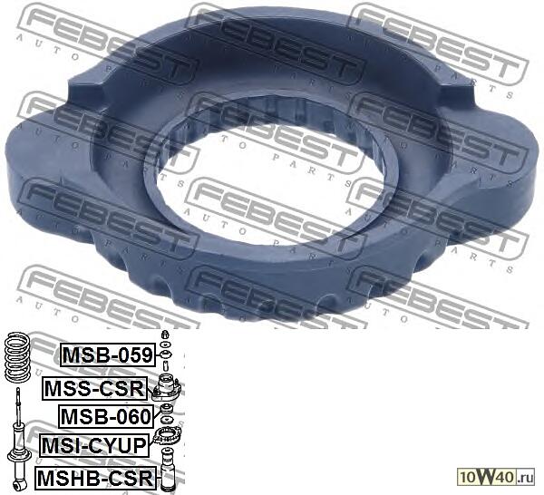 проставка задней пружины верхняя\ mitsubishi asx 10-16