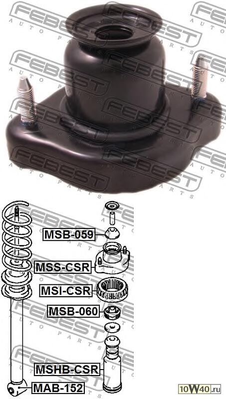 опора амортизатора заднего\ mitsubishi lancer cs1a / cs2a / s3a 00>
