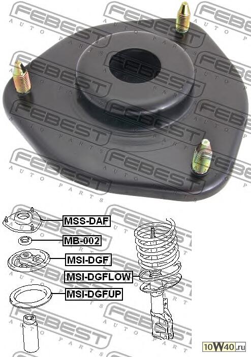 опора переднего амортизатора (mitsubishi carisma da 1995-2003) febest