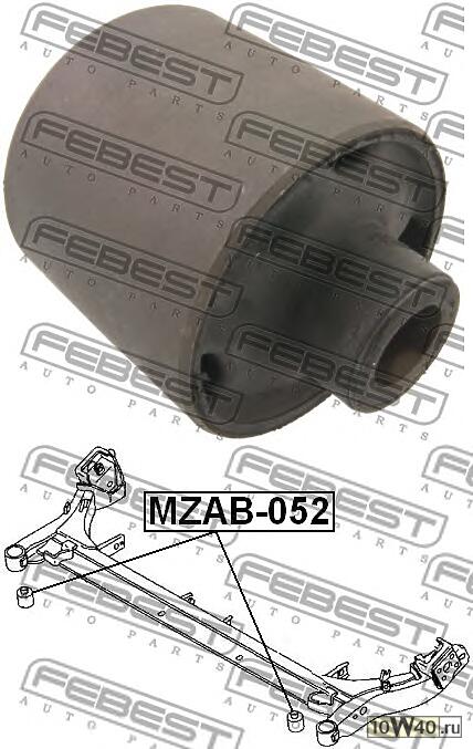 сайленблок задней балки (mazda demio dw3 / dw5 1996-2002) febest
