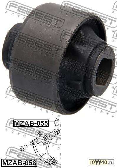 САЙЛЕНТБЛОК ПЕР РЫЧ ЗАД MAZ 323 BJ 98-04
