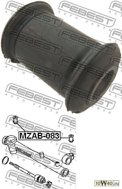 сайленблок рулевой рейки (mazda tribute ep 2000-2007) febest