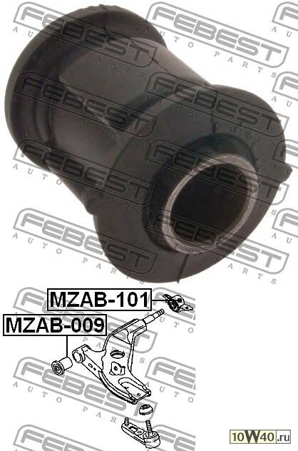 САЙЛЕНТБЛОК ЗАД ПЕР РЫЧ MAZ 323 ba 94-98