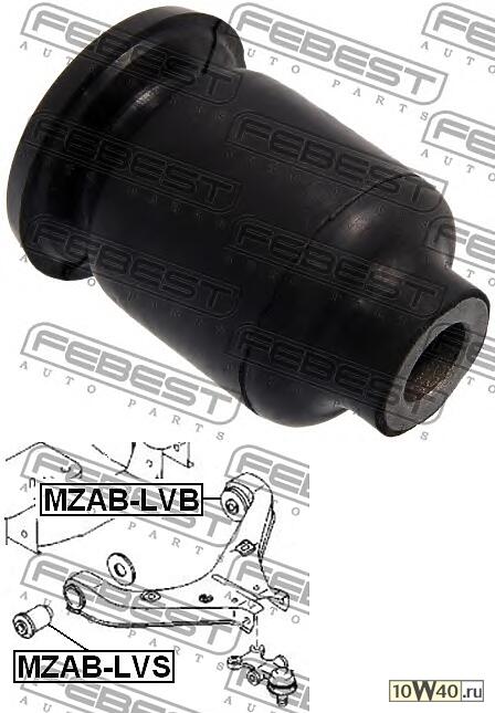 сайлентблок рычага\ mazda mpv 3.0 / 2.5td 95-99
