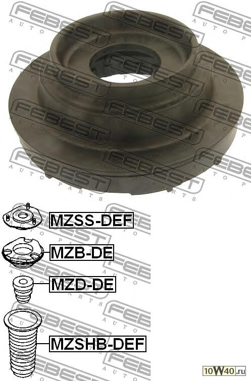 подшипник опоры амортизатора\ ford fiesta vi 1.25-1.6 / 1.4-1.6td 08>, mazda 2 1.3-1.5 07>