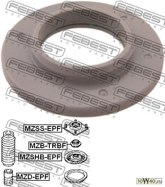 подшипник опоры переднего амортизатора (mazda tribute ep 2000-2007) febest