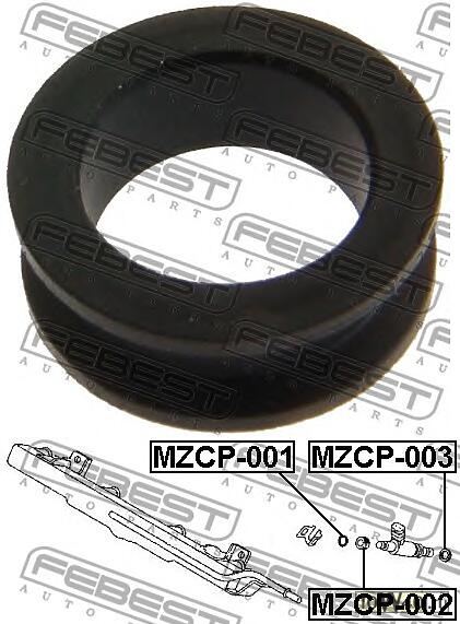 кольцо уплотнительное форсунки впрыска топлива\ mazda 3 bk 03-08