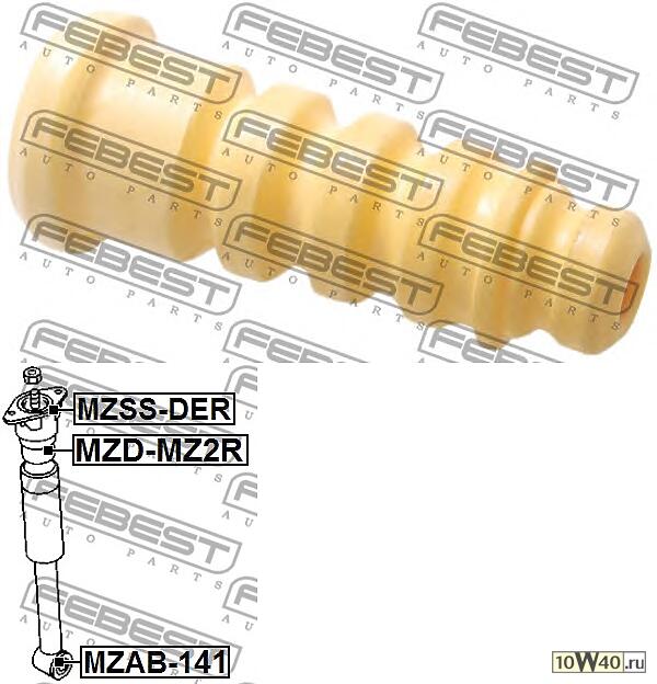 Отбойник амортизатора FORD FIESTA/FUSION 01-08 зад.подв.