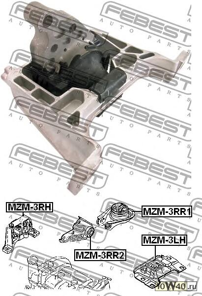 Подушка двигателя правая (гидравлическая)