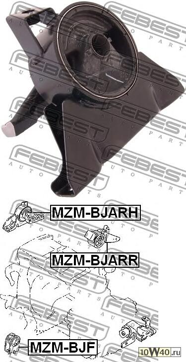 подушка двс правая\ mazda 323 bj 1.9i / 2.0i 98> / premacy cp 1.9i / 2.0i 99>