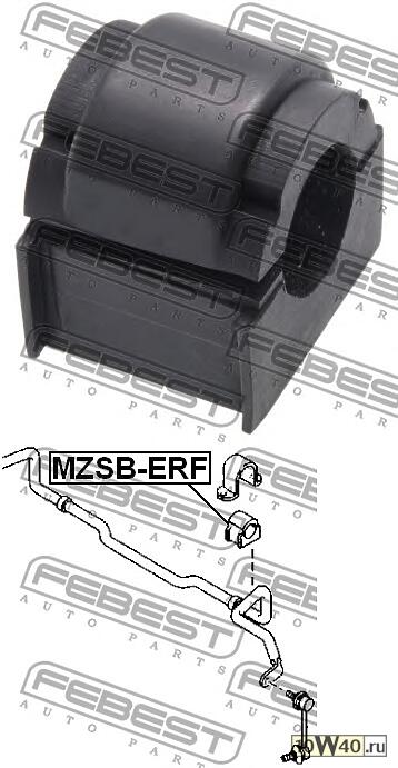 втулка стабилизатора переднего d27\ mazda cx-7 er 06-12