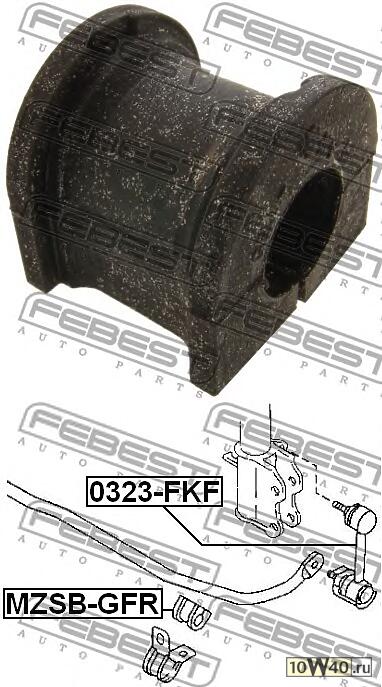 ВТУЛКА СТАБ ЗАД D26 MAZ 323 BJ 98-04