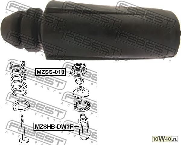 пыльник переднего амортизатора (mazda demio dw3 / dw5 1996-2002) febest