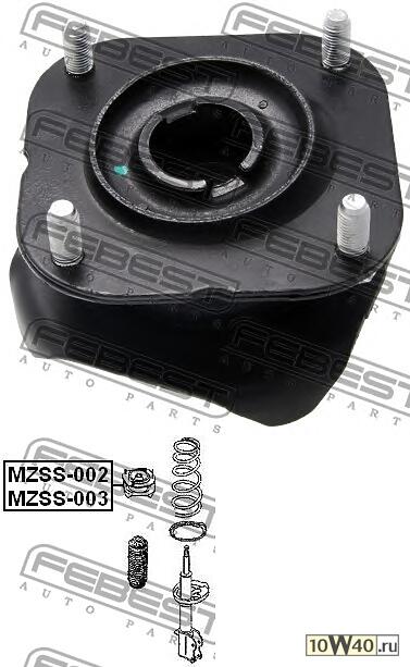 опора заднего амортизатора левая mazda 626 ge 1991-1997