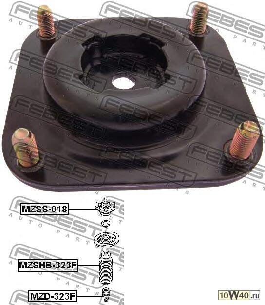 опора амортизатора переднего\ mazda 323 1.4-2.0 / 2.0d / td 98> 2 disc