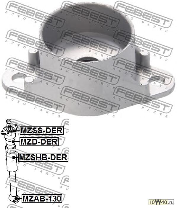 Опора амортизатора FORD FIESTA 08-/B-MAX 12- зад.