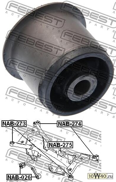 САЙЛЕНТБЛОК ПОДУШКИ ДИФФЕРЕНЦ NIS PRIMERA P12 01-07