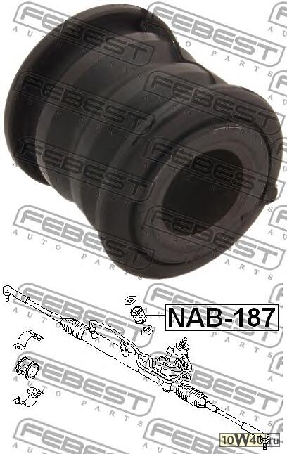 сайленблок рулевой рейки (nissan almera n16 (ukp) 2000-2006) febest