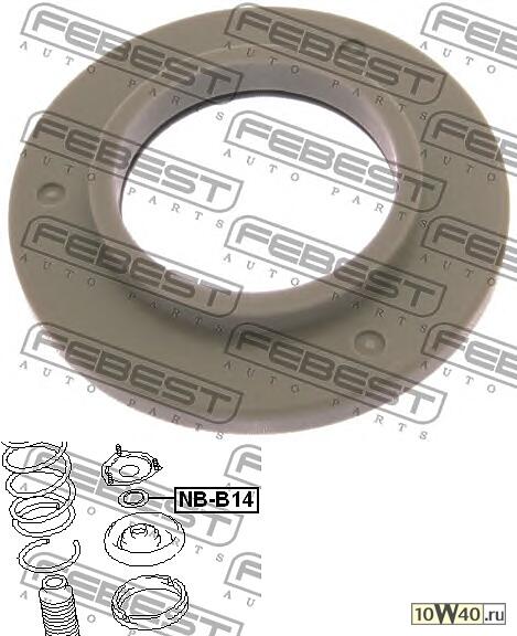 подшипник опоры переднего амортизатора (nissan sunny b14 / almera n15 1995-2000) febest