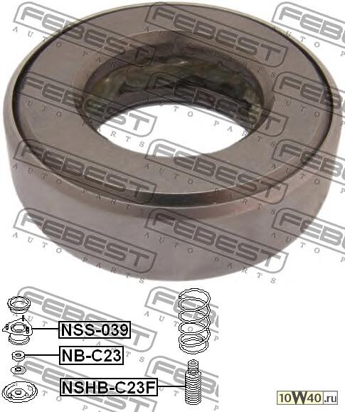 подшипник опоры переднего амортизатора (nissan almera tino v10m 1998-2003) febest