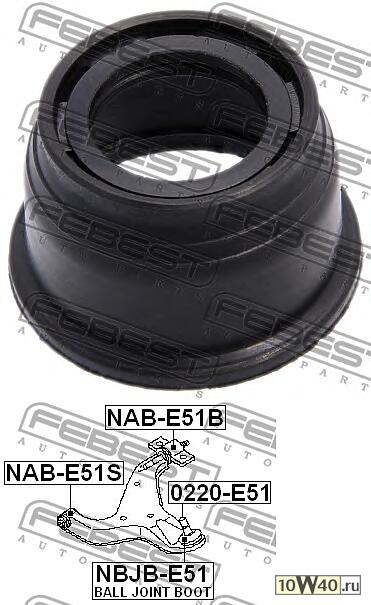 пыльник шаровой опоры\ nissan elgrand 02-10
