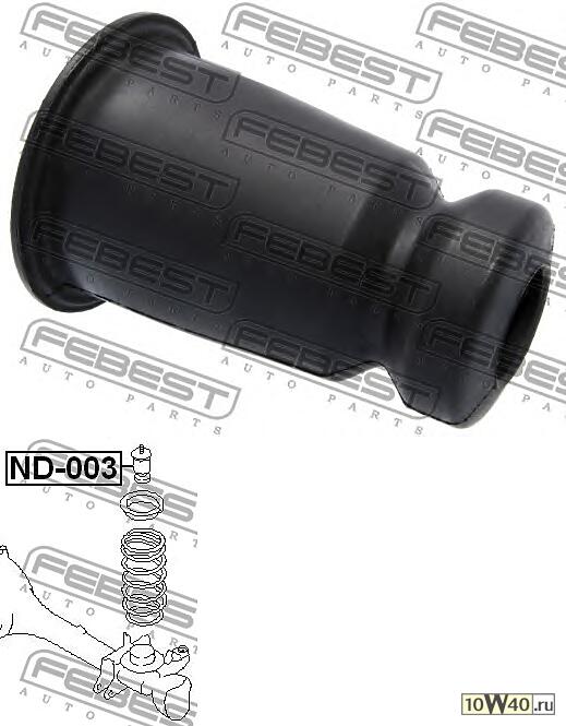 ОТБОЙНИК ПЕРЕДНЕГО АМОРТИЗАТОРА NISSAN PATROL(GR) Y61 1997.10-2010.03 [EL]