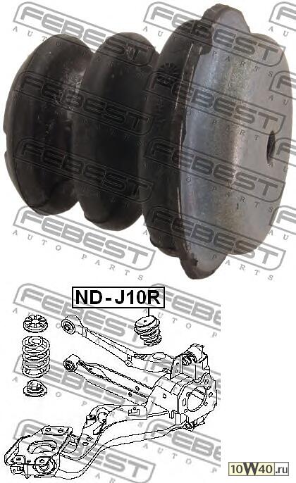 отбойник заднего амортизатора\ nissan qashqai 06> / xtrail 07>, renault koleos 08>