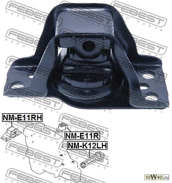 подушка двс правая\ nissan micra / note 1.6i 05>