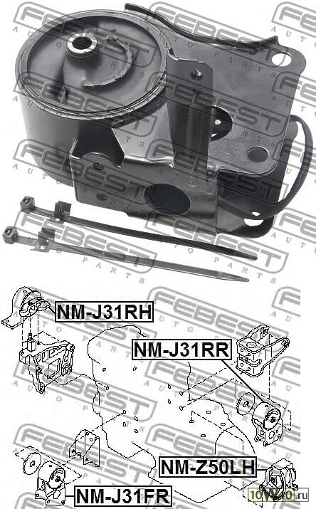 Опора двигателя NISSAN TEANA J31 03-08