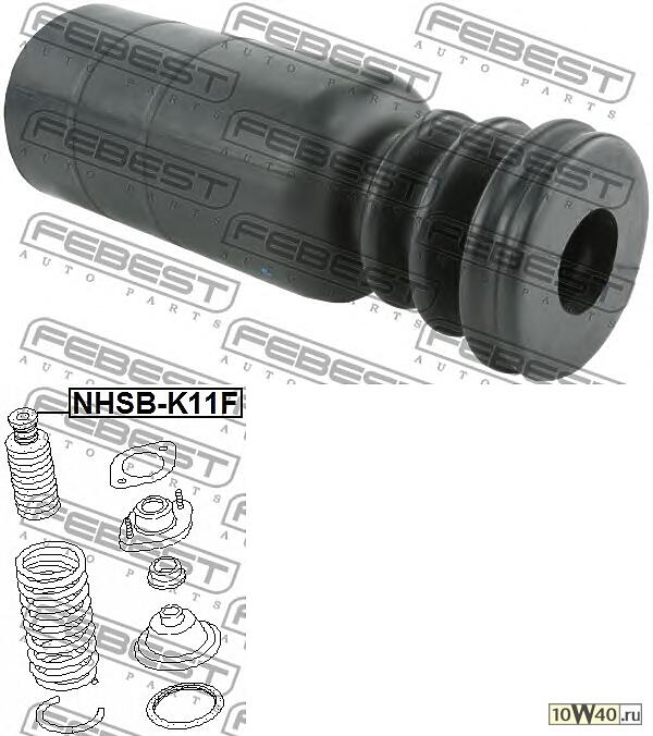 к-кт пыльник с отбойником передний\ nissan cube z10 98-02