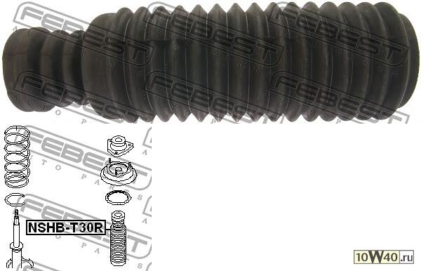 пыльник заднего амортизатора (nissan primera p12 2001-2007) febest