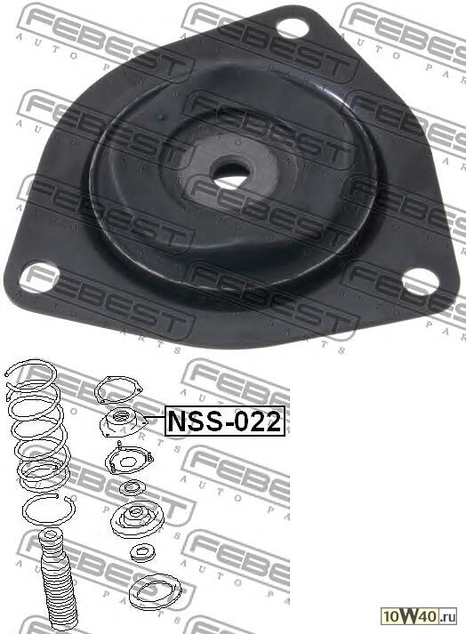 опора переднего амортизатора (nissan terrano III pathfinder r50 1995-2003) febest