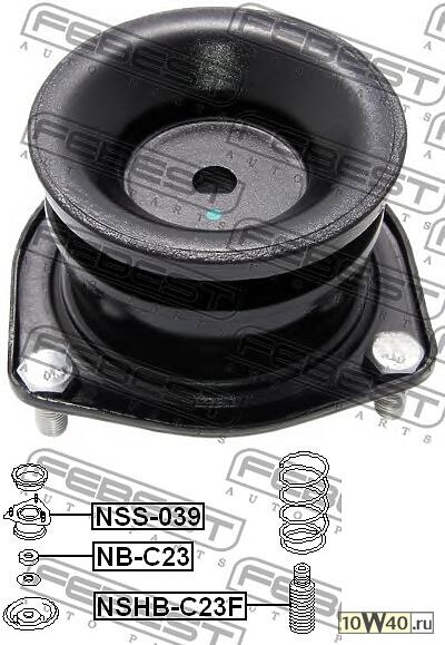 опора переднего амортизатора (nissan serena c23 1991-1999) febest