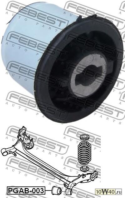 сайлентблок задн.балки d72,2\ citroen c4, peugeot 307 1.4-2.0 / 2.0hdi 00>