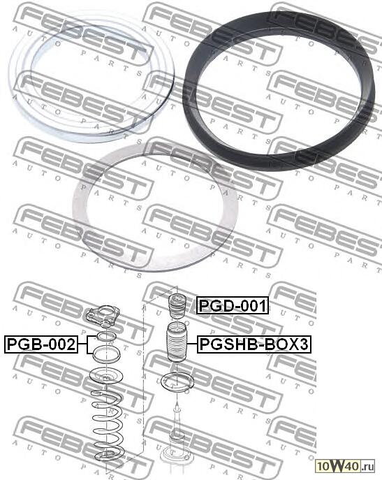 Подшипник опоры амортизатора PEUGEOT BOXER/DUCATO/JUMPER 94-06 пер. к-т