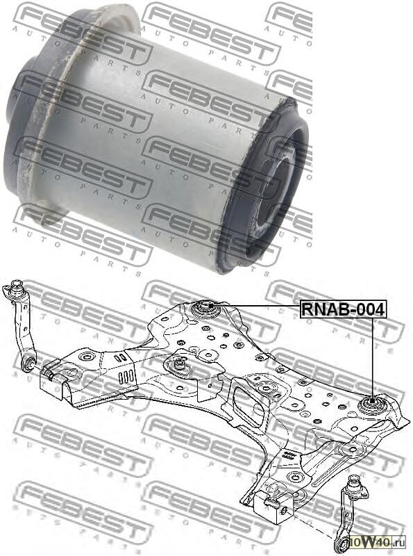 сайлентблок подрамника renault megane III 2008.09-2016.07 [eu]