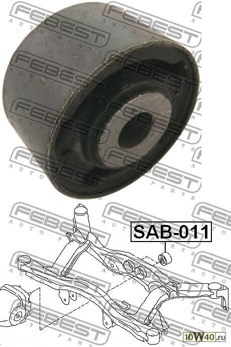 сайленблок задней балки (subaru legacy b12 1998-2003) febest