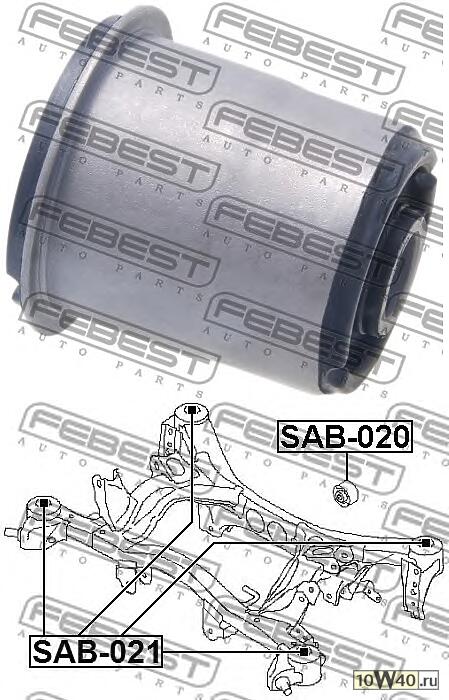 сайлентблок задней балки subaru legacy b13 2003.01-2009.04 [jp]