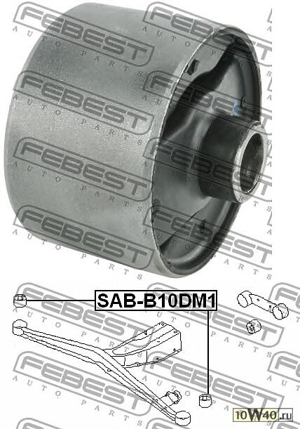сайлентблок зад. балки\ subaru impreza g10 / g11 93> / legacy b10 89-94