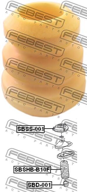отбойник амортизатора переднего\ subaru forester 97> / impreza 93> / legasy 89>