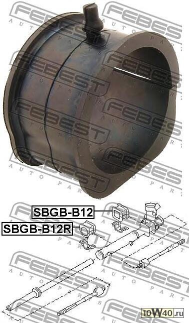 проставка рулевой рейки (subaru impreza g11 2000-2007) febest