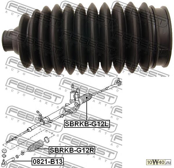 пыльник рулевой рейки subaru impreza g12 2007-2011