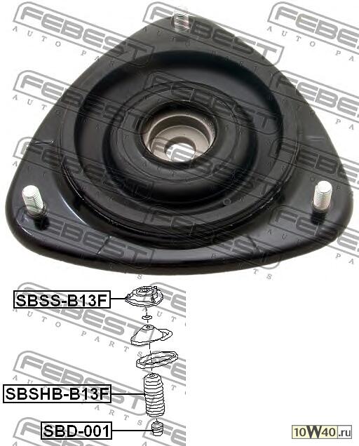 опора переднего амортизатора (subaru legacy b13 2003-2009) febest