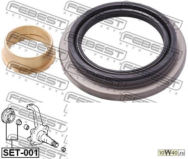 ремкомплект сальников поворотного кулака (toyota hiace / regiusace kzh1 / lh1 / rzh1 / trh1 1989-200