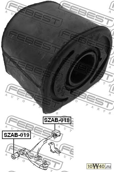 сайленблок задний переднего рычага (suzuki baleno / esteem sy413 / sy415 / sy416 / sy418 / sy419 1995-2001) fe
